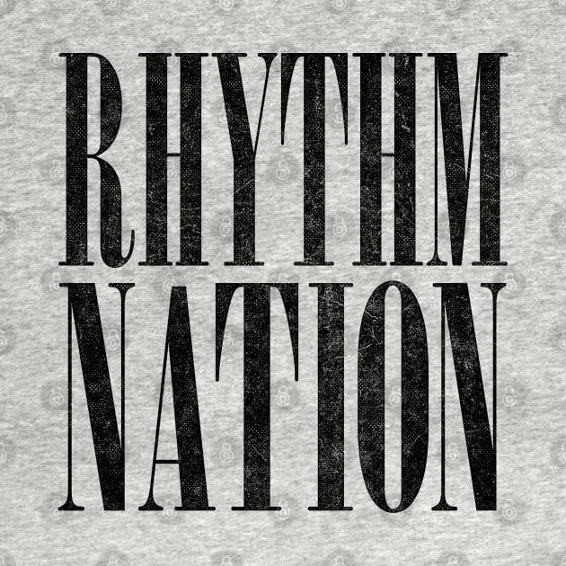 Rhythm Nation /// 80s Aesthetic Typography Design by DankFutura